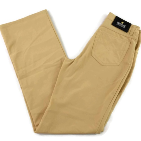 Versace Jeans Collection Pants - Versace Jeans Couture Italian Beige Stretch Pants